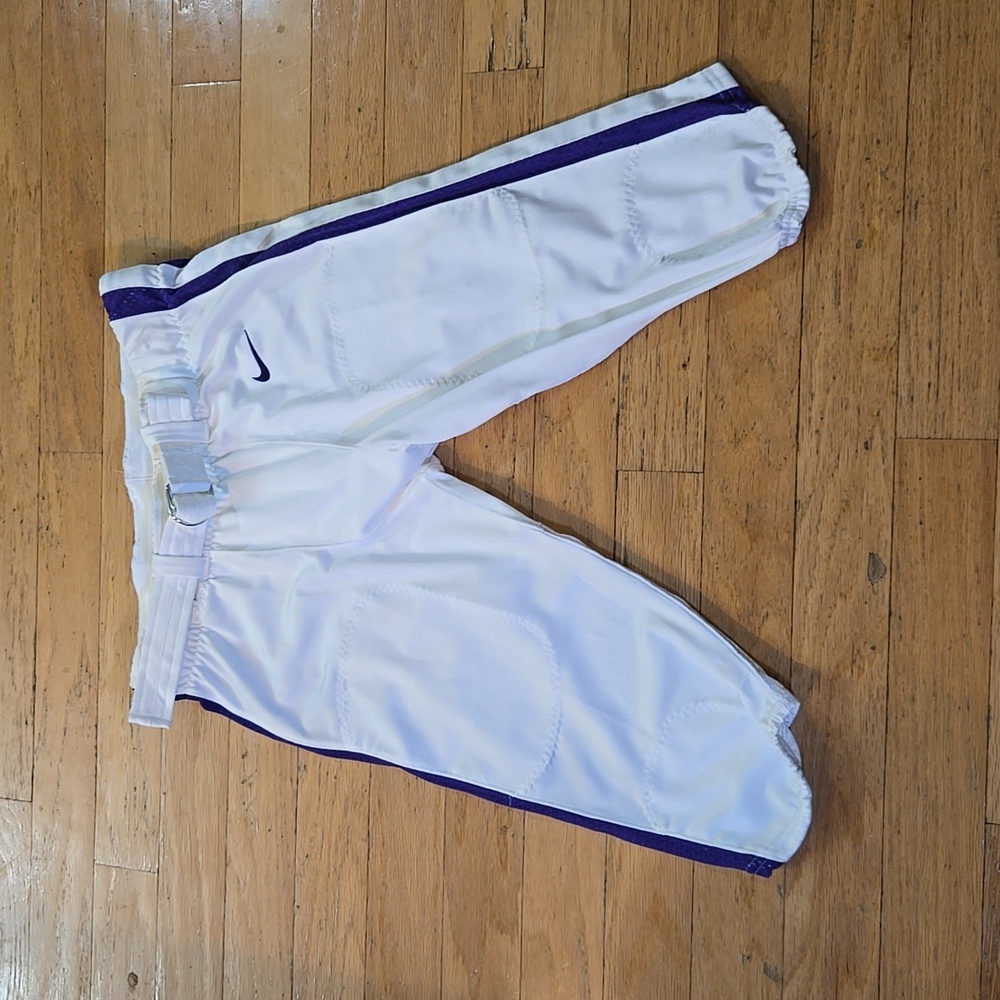 NWT Nike Vapor Pro Football Pants White Purple Size Men's XL  CI3771-110